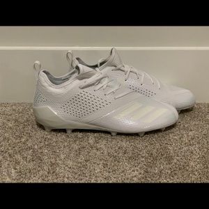 Adidas AdiZero 5-Star 7.0 Triple White Cleats